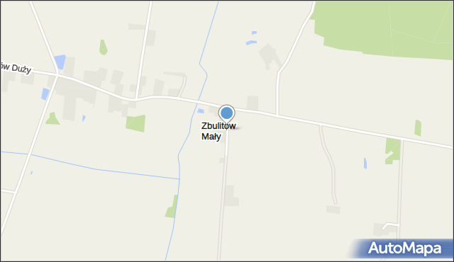 Zbulitów Mały, Zbulitów Mały, mapa Zbulitów Mały