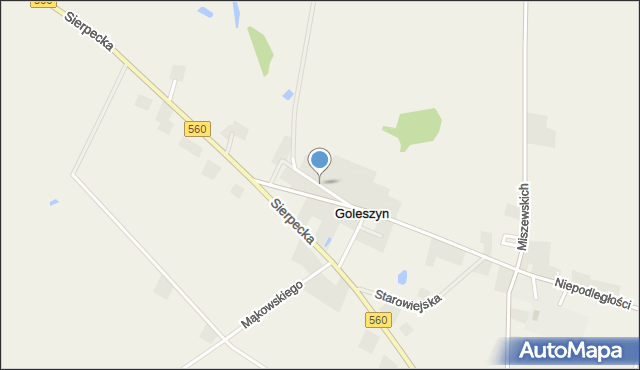 Goleszyn, Zdrojowa, mapa Goleszyn