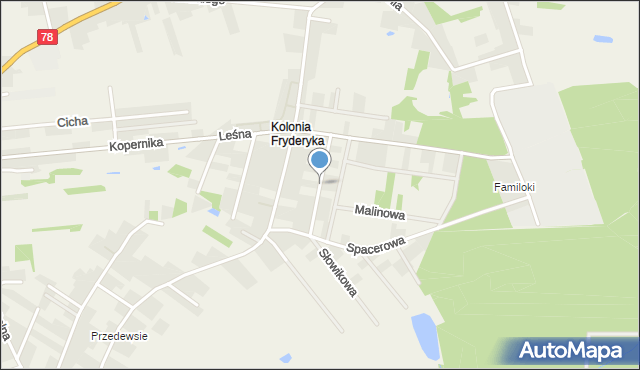 Gorzyczki gmina Gorzyce, Zdrojowa, mapa Gorzyczki gmina Gorzyce