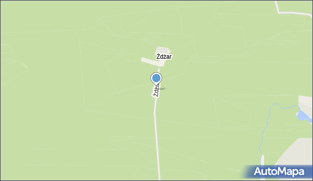 Żdżar gmina Polanów, Żdżar, mapa Żdżar gmina Polanów