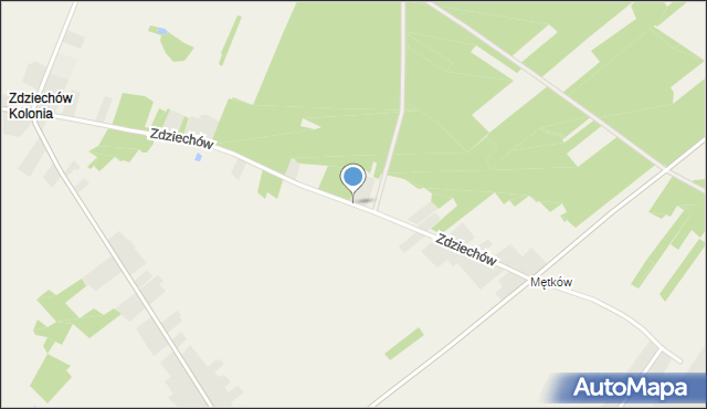 Zdziechów gmina Szydłowiec, Zdziechów, mapa Zdziechów gmina Szydłowiec