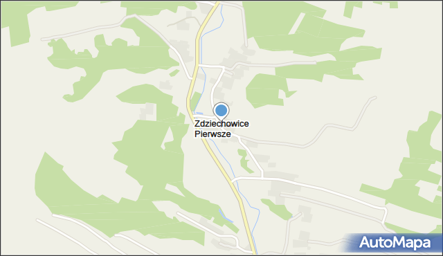 Zdziechowice Pierwsze, Zdziechowice Pierwsze, mapa Zdziechowice Pierwsze