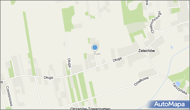 Żelechów gmina Żabia Wola, Zdrojowa, mapa Żelechów gmina Żabia Wola