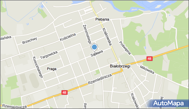 Białobrzegi, Żeromskiego Stefana, mapa Białobrzegi