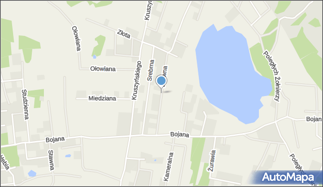 Bojano, Żeliwna, mapa Bojano