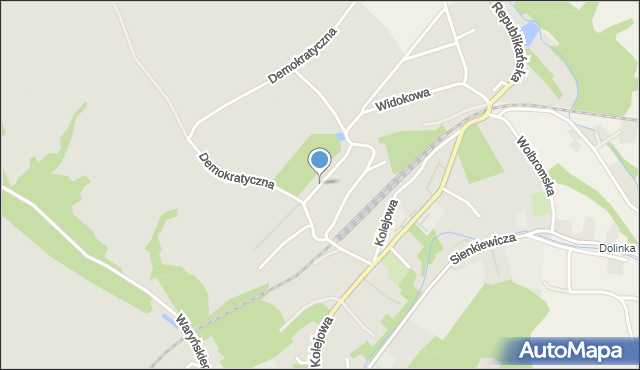 Bolków powiat jaworski, Żeromskiego Stefana, mapa Bolków powiat jaworski