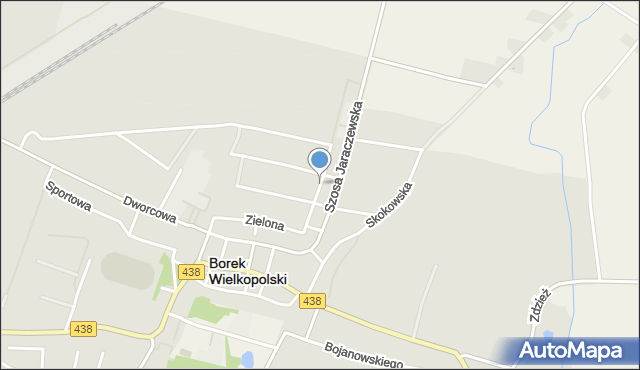 Borek Wielkopolski, Żeromskiego Stefana, mapa Borek Wielkopolski