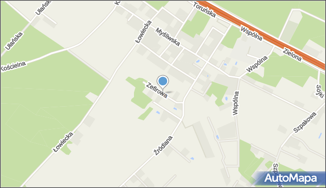 Ciele, Zefirowa, mapa Ciele