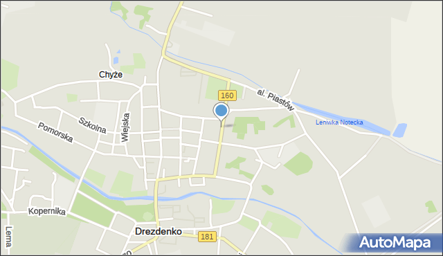 Drezdenko, Żeromskiego Stefana, mapa Drezdenko