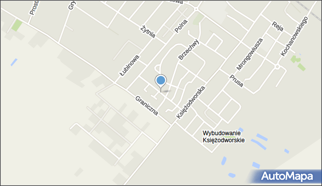 Działdowo, Żeromskiego Stefana, mapa Działdowo