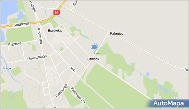 Głowno, Żeromskiego Stefana, mapa Głowno