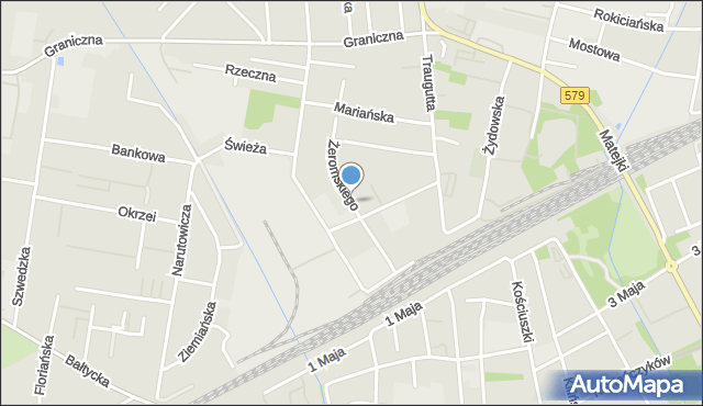 Grodzisk Mazowiecki, Żeromskiego Stefana, mapa Grodzisk Mazowiecki