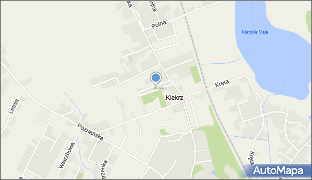 Kiekrz, Żeglarska, mapa Kiekrz