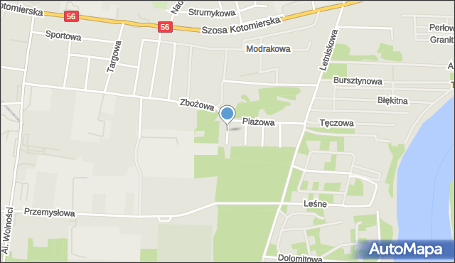 Koronowo powiat bydgoski, Żeglarska, mapa Koronowo powiat bydgoski
