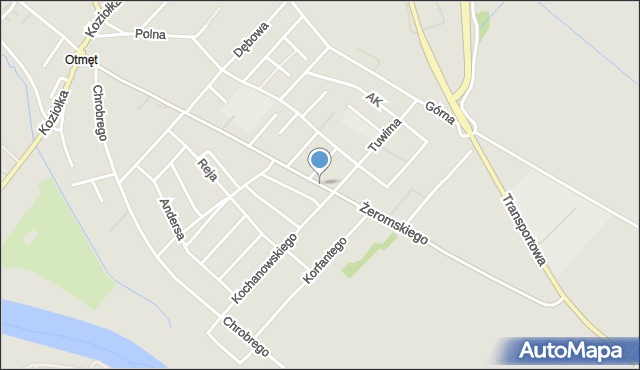 Krapkowice, Żeromskiego Stefana, mapa Krapkowice