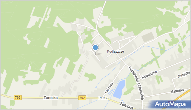 Kroczyce, Żeromskiego Stefana, mapa Kroczyce