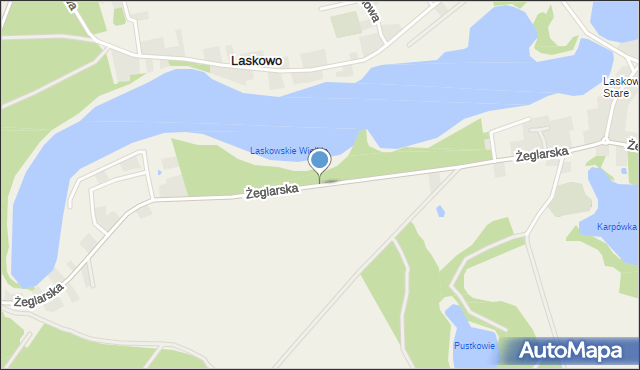 Laskowo gmina Szamocin, Żeglarska, mapa Laskowo gmina Szamocin