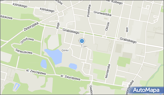 Legnica, Żeromskiego Stefana, mapa Legnicy