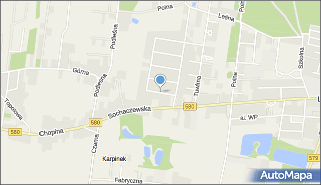 Leszno powiat warszawski zachodni, Żeromskiego Stefana, mapa Leszno powiat warszawski zachodni