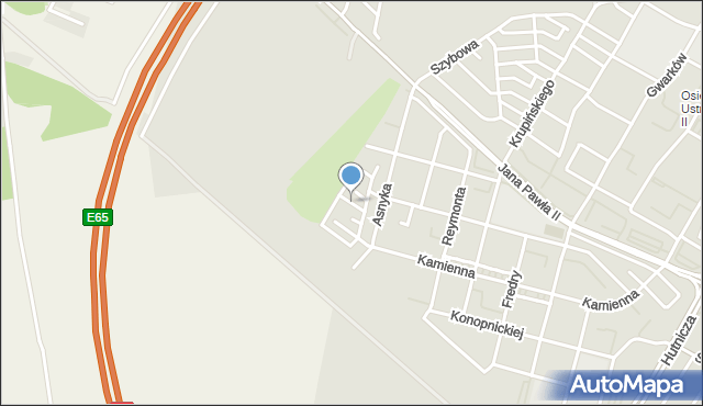 Lubin, Żeromskiego Stefana, mapa Lubin