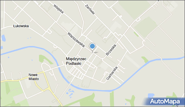 Międzyrzec Podlaski, Żelazna, mapa Międzyrzec Podlaski