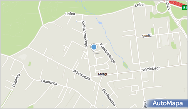 Mysłowice, Zegadłowicza Emila, mapa Mysłowice
