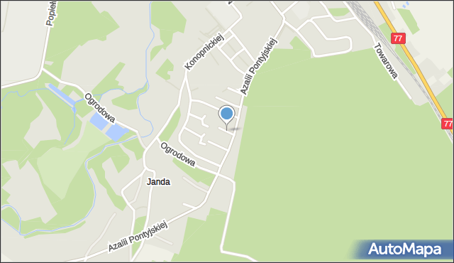 Nowa Sarzyna, Żeromskiego Stefana, mapa Nowa Sarzyna