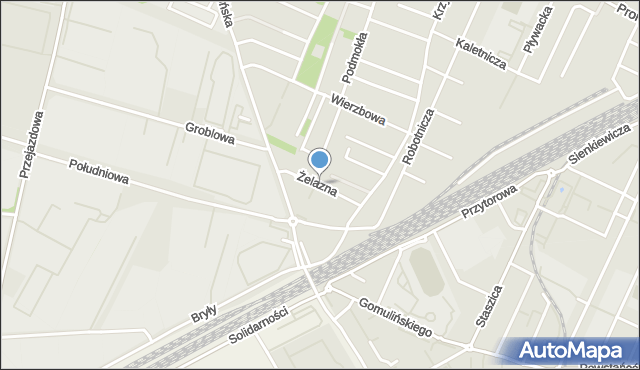 Pruszków, Żelazna, mapa Pruszków