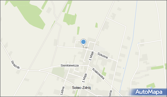 Solec-Zdrój, Żeromskiego Stefana, mapa Solec-Zdrój