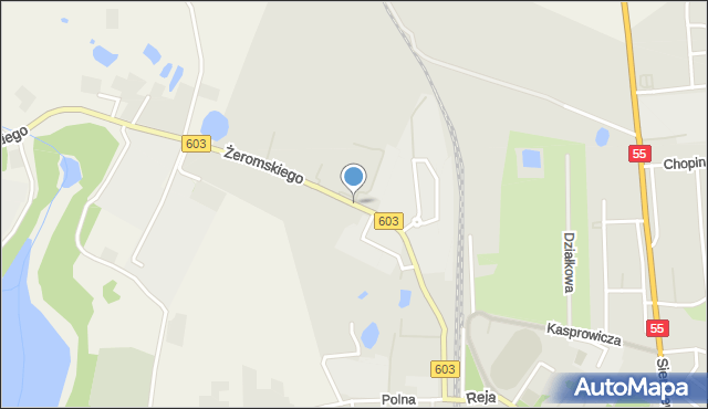 Sztum, Żeromskiego Stefana, mapa Sztum