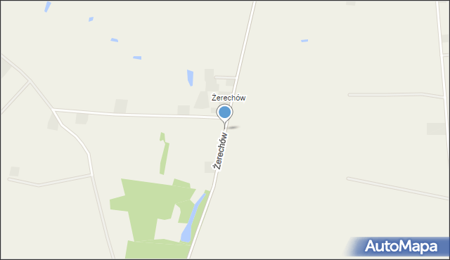 Ustków gmina Warta, Żerechów, mapa Ustków gmina Warta