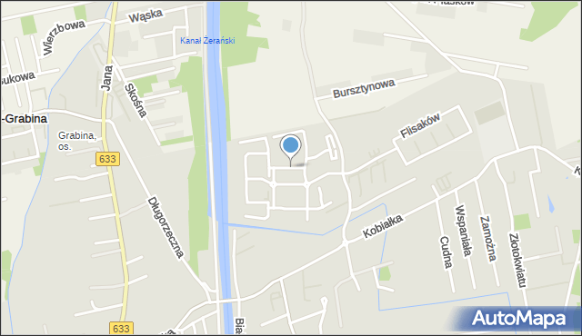 Warszawa, Żeglugi Wiślanej, mapa Warszawy