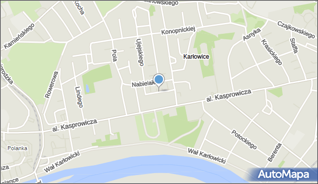 Wrocław, Zelenaya Tadeusza, mapa Wrocławia