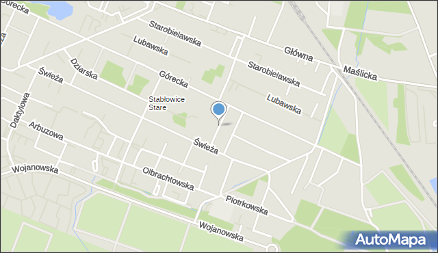 Wrocław, Zebrzydowska, mapa Wrocławia