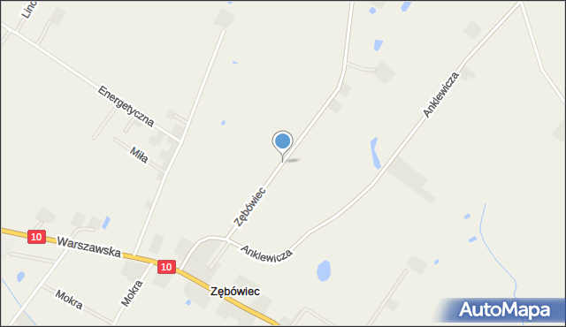 Zębówiec, Zębówiec, mapa Zębówiec