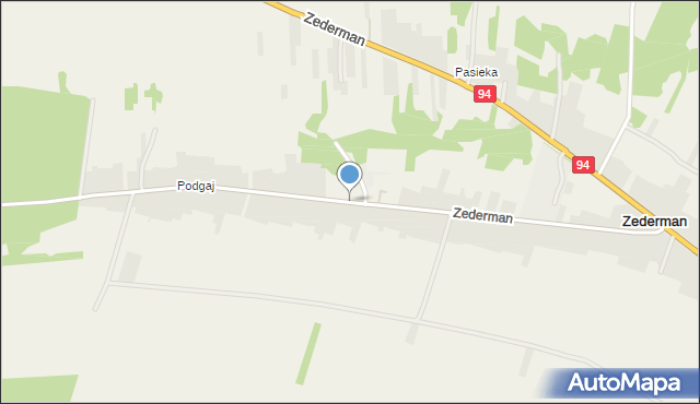 Zederman, Zederman, mapa Zederman