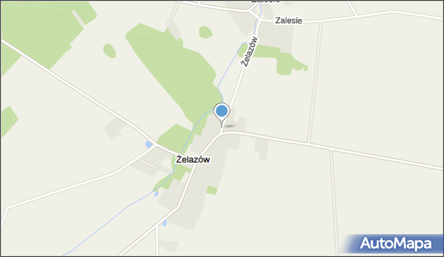 Żelazów gmina Korytnica, Żelazów, mapa Żelazów gmina Korytnica