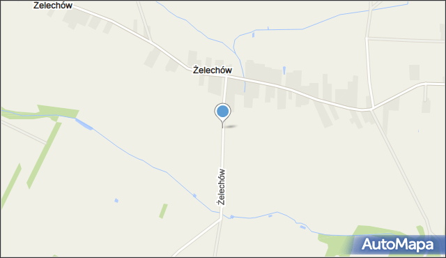 Żelechów gmina Chynów, Żelechów, mapa Żelechów gmina Chynów