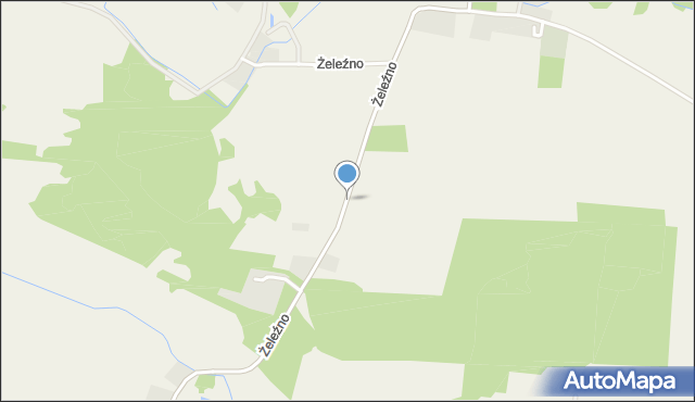 Żeleźno, Żeleźno, mapa Żeleźno