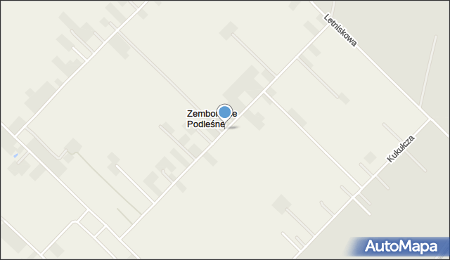 Zemborzyce Podleśne, Zemborzyce Podleśne, mapa Zemborzyce Podleśne