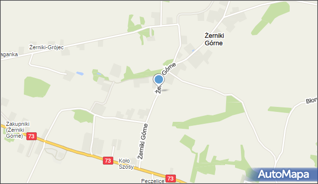 Żerniki Górne, Żerniki Górne, mapa Żerniki Górne