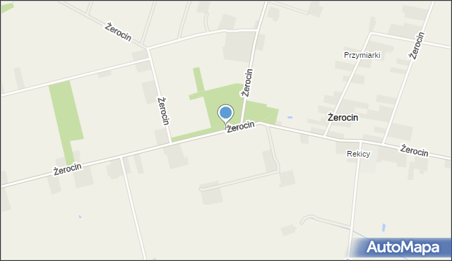 Żerocin, Żerocin, mapa Żerocin