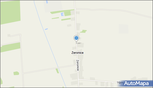 Żeronice gmina Dobra, Żeronice, mapa Żeronice gmina Dobra