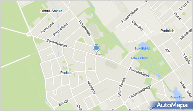 Żyrardów, Żeromskiego Stefana, mapa Żyrardów