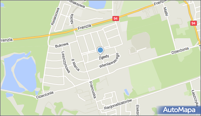 Bytom, Zgody, mapa Bytomia