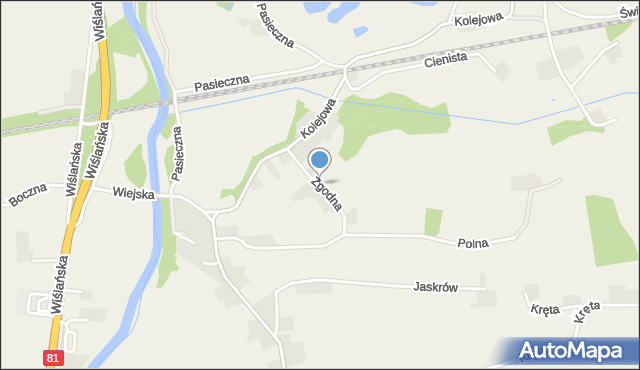 Drogomyśl, Zgodna, mapa Drogomyśl