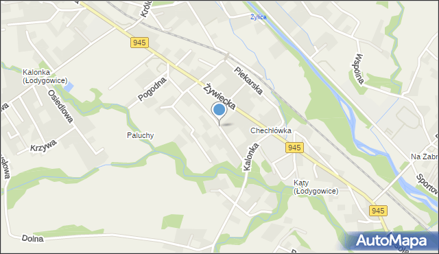 Łodygowice powiat żywiecki, Zgody, mapa Łodygowice powiat żywiecki