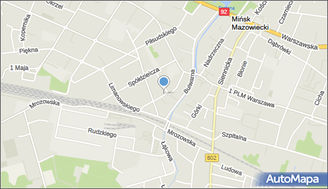 Mińsk Mazowiecki, Zgoda, mapa Mińsk Mazowiecki