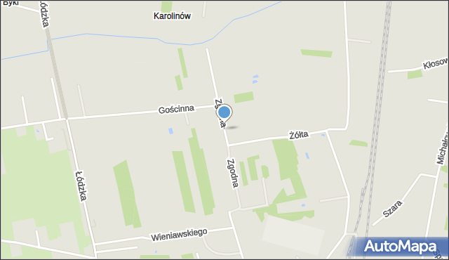 Piotrków Trybunalski, Zgodna, mapa Piotrków Trybunalski