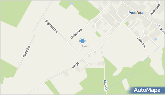 Podańsko, Zgodna, mapa Podańsko